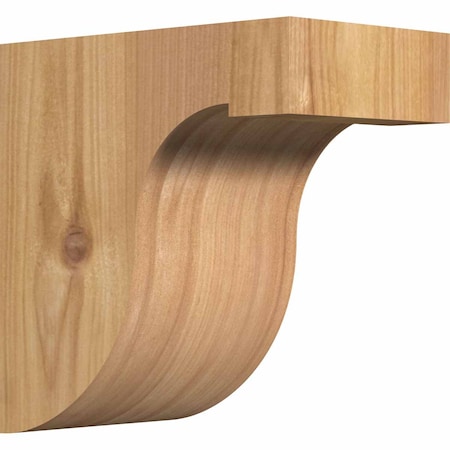 Ekena Millwork Del Monte Smooth Corbel, Western Red Cedar, 3 1/2"W x 6"D x 6"H COR04X06X06DEL00SWR